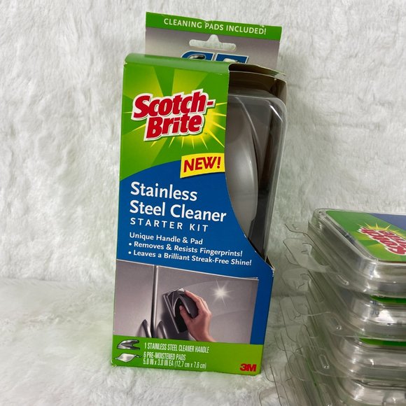 Scotch-Brite Stainless Steel Cleaner Starter Kit plus 7 BONUS PACKS - Picture 4 of 6